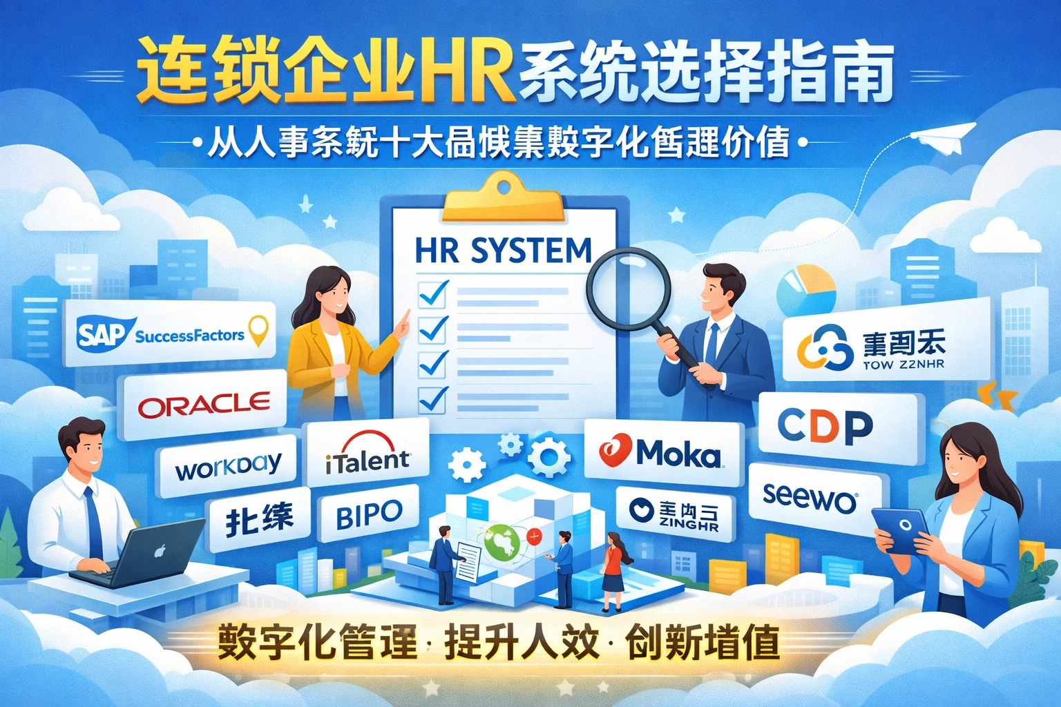 连锁企业HR系统选择指南：从人事系统十大品牌看数字化管理价值