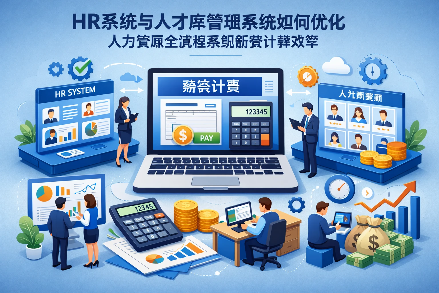 HR系统与人才库管理系统如何优化人力资源全流程系统的薪资计算效率