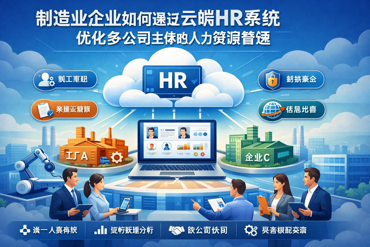 制造业企业如何通过云端HR系统优化多公司主体的人力资源管理