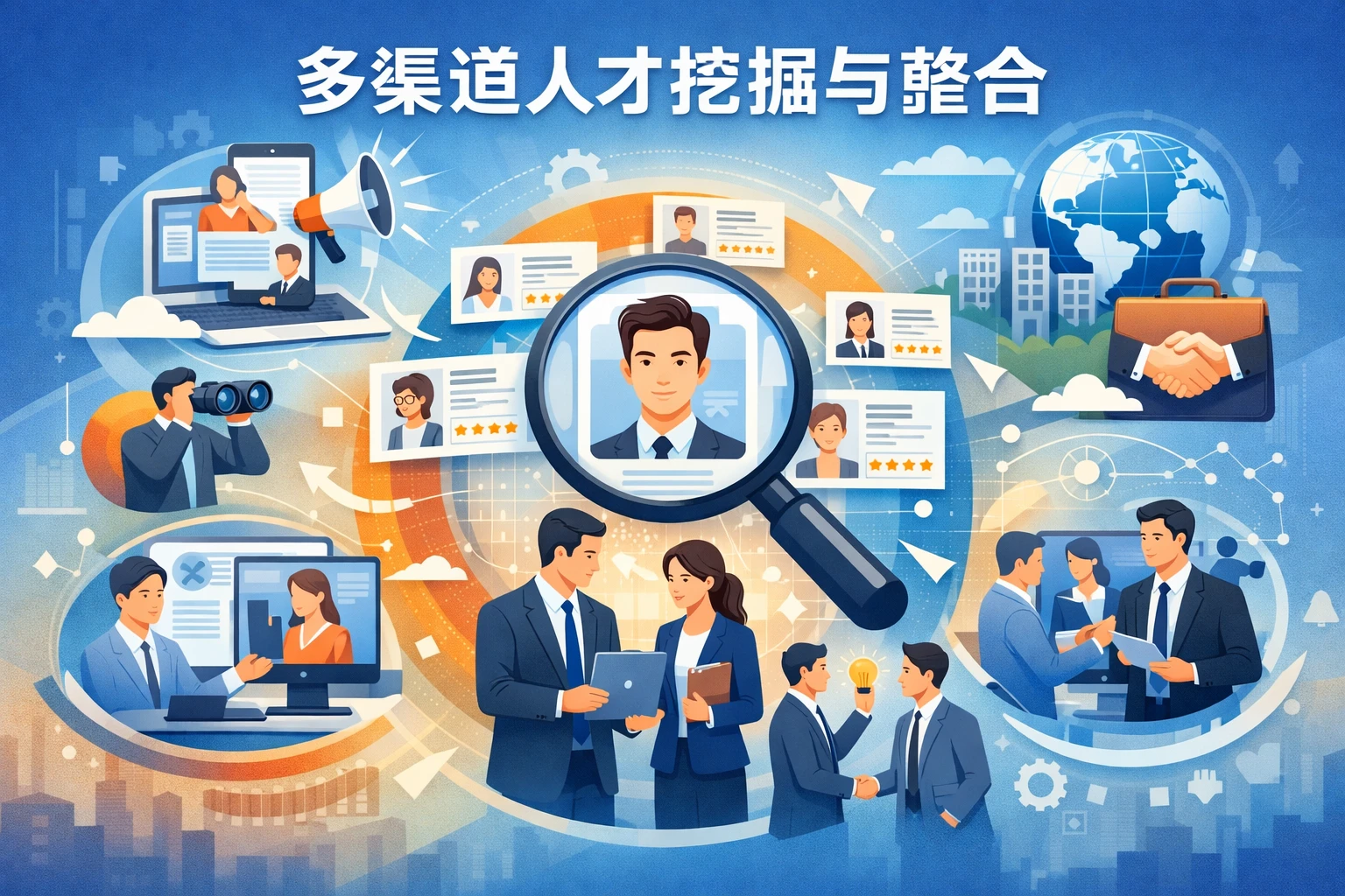多渠道人才挖掘与整合