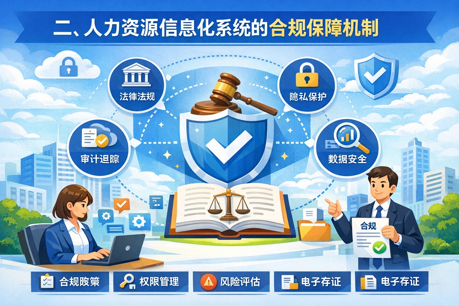 二、人力资源信息化系统的合规保障机制