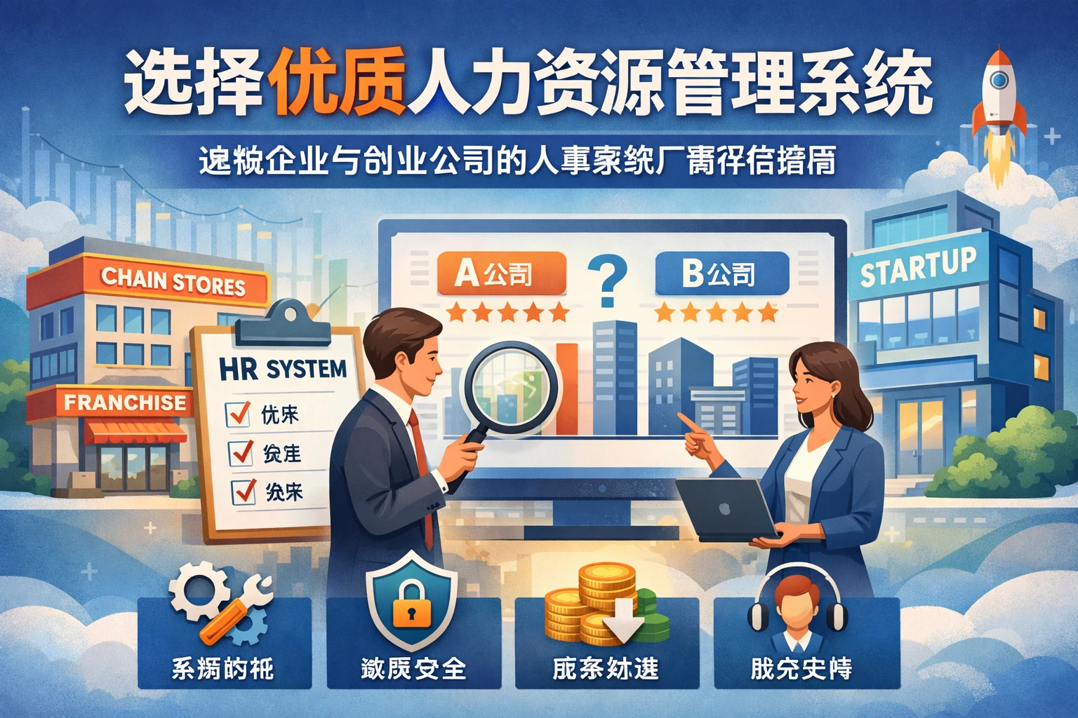 选择优质人力资源管理系统：连锁企业与创业公司的人事系统厂商评估指南