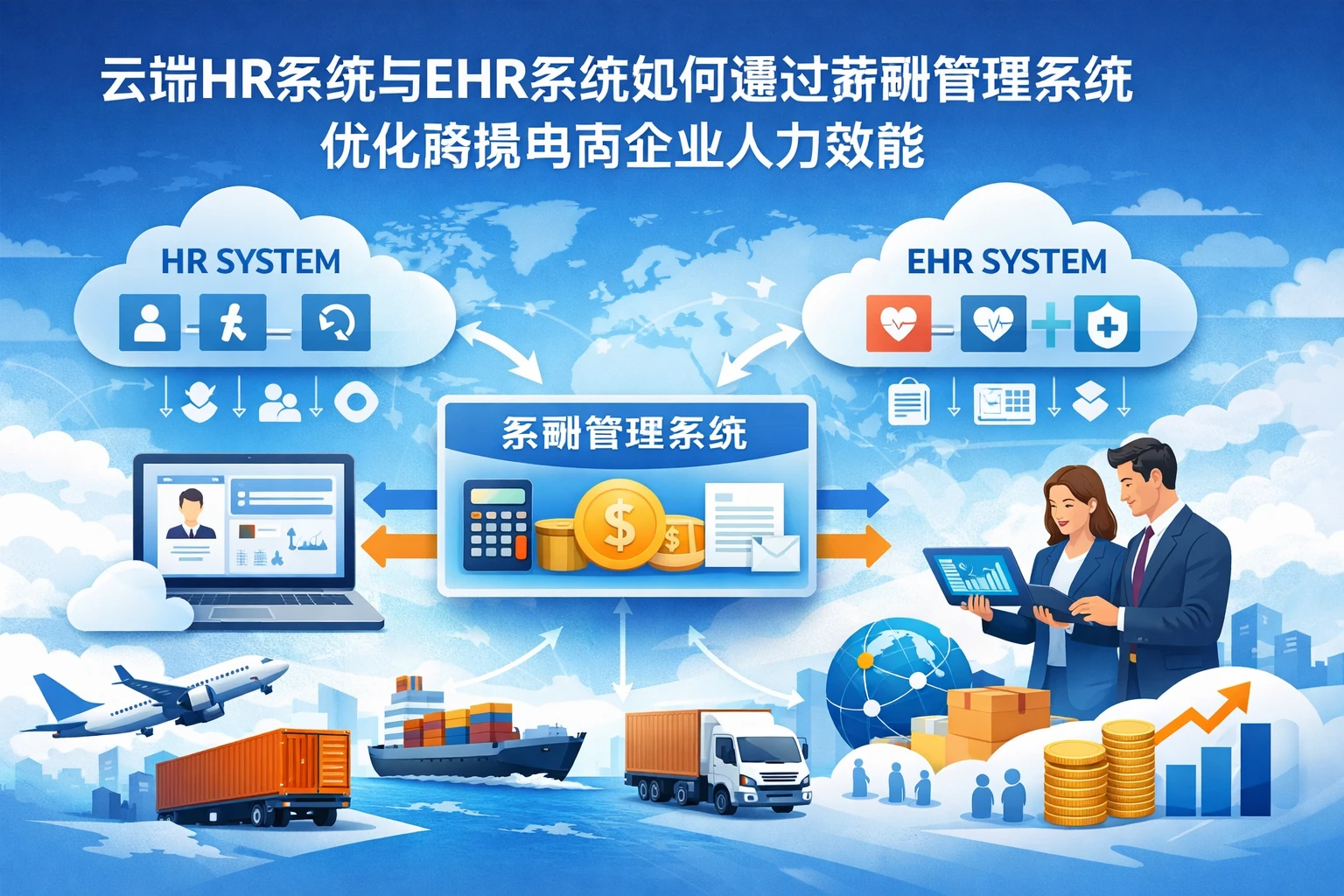 云端HR系统与EHR系统如何通过薪酬管理系统优化跨境电商企业人力效能