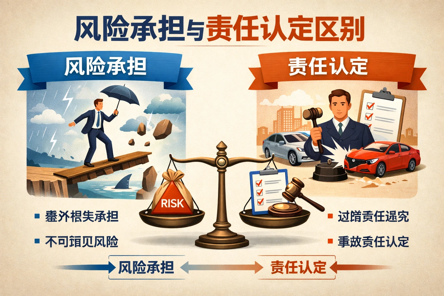 风险承担与责任认定区别