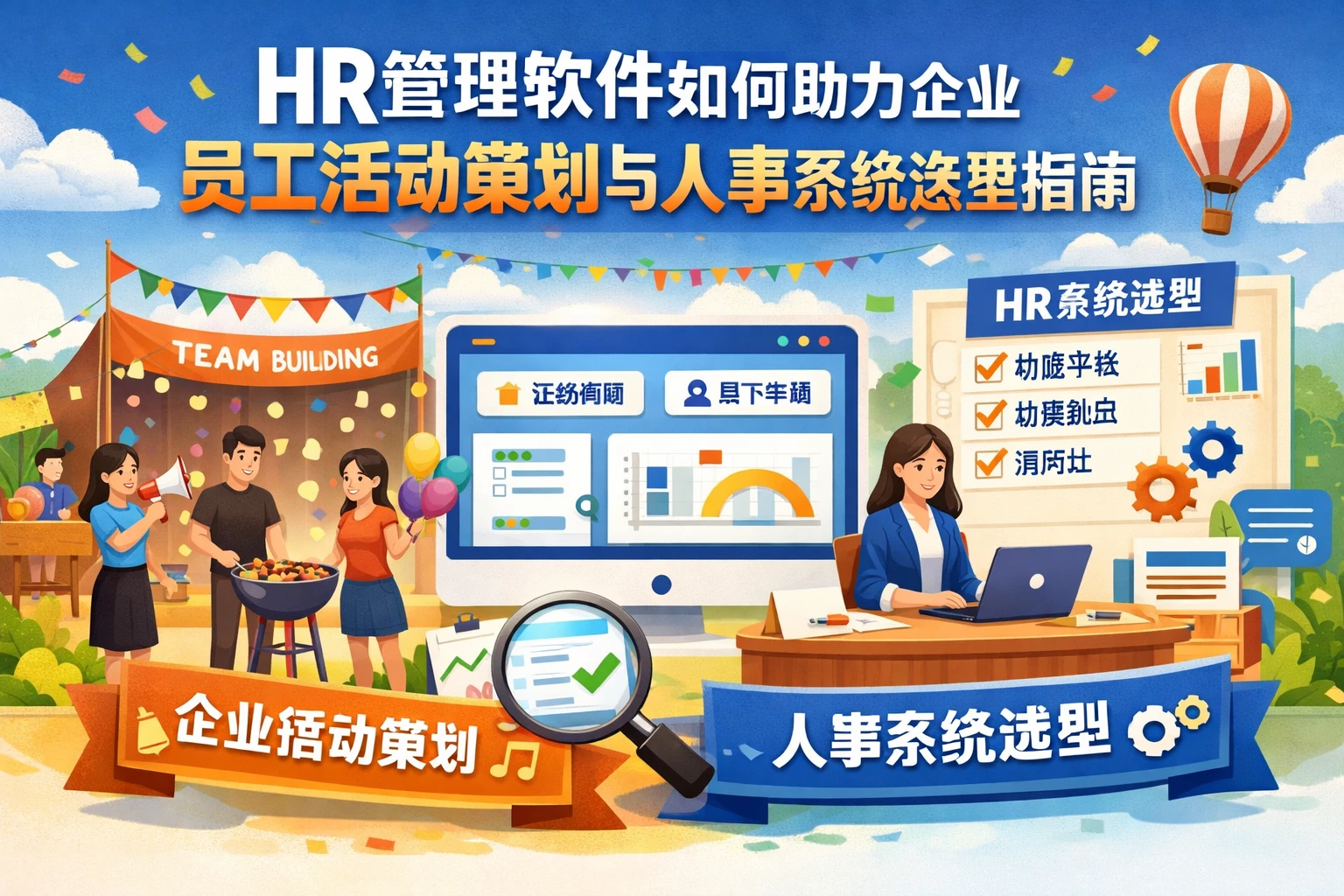 HR管理软件如何助力企业员工活动策划与人事系统选型指南