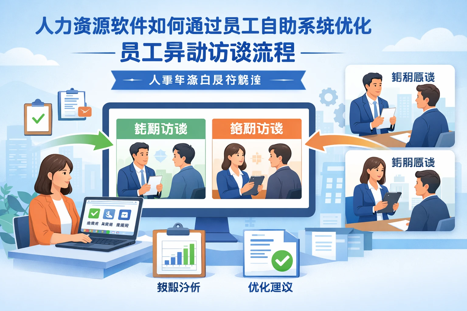 人力资源软件如何通过员工自助系统优化员工异动访谈流程 | 人事系统白皮书解读