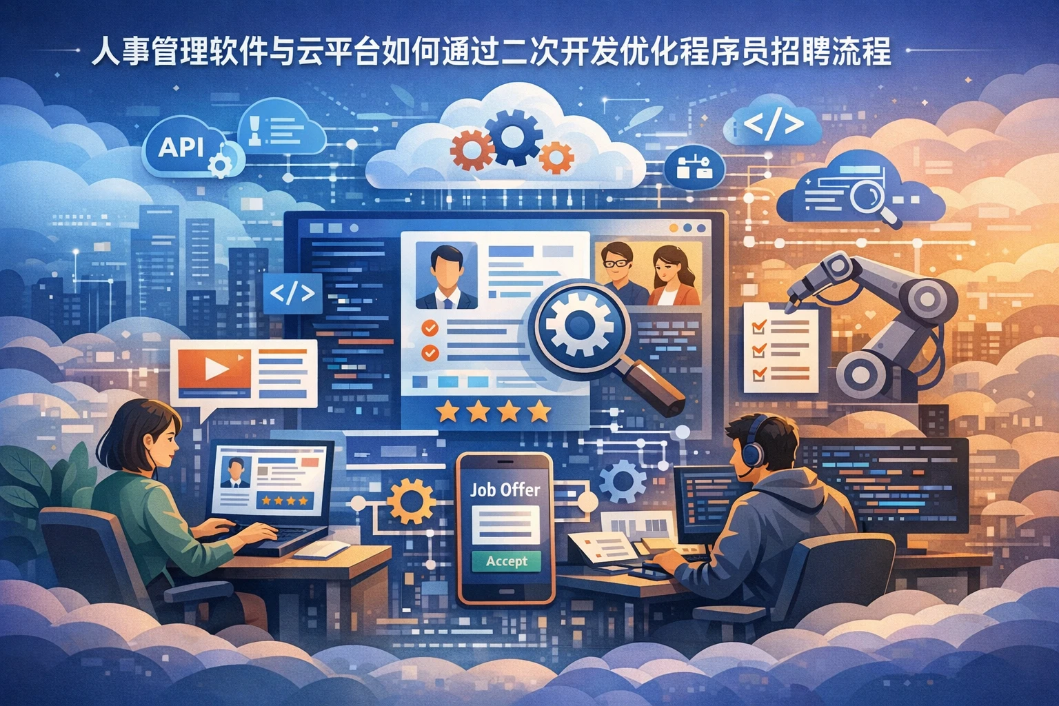 人事管理软件与云平台如何通过二次开发优化程序员招聘流程