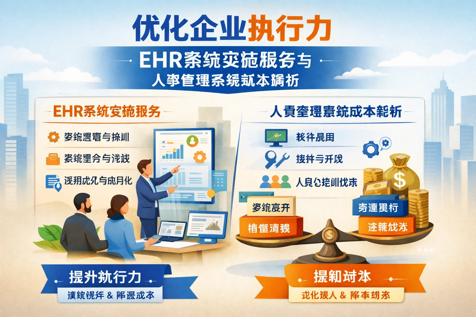 优化企业执行力：EHR系统实施服务与人事管理系统成本解析