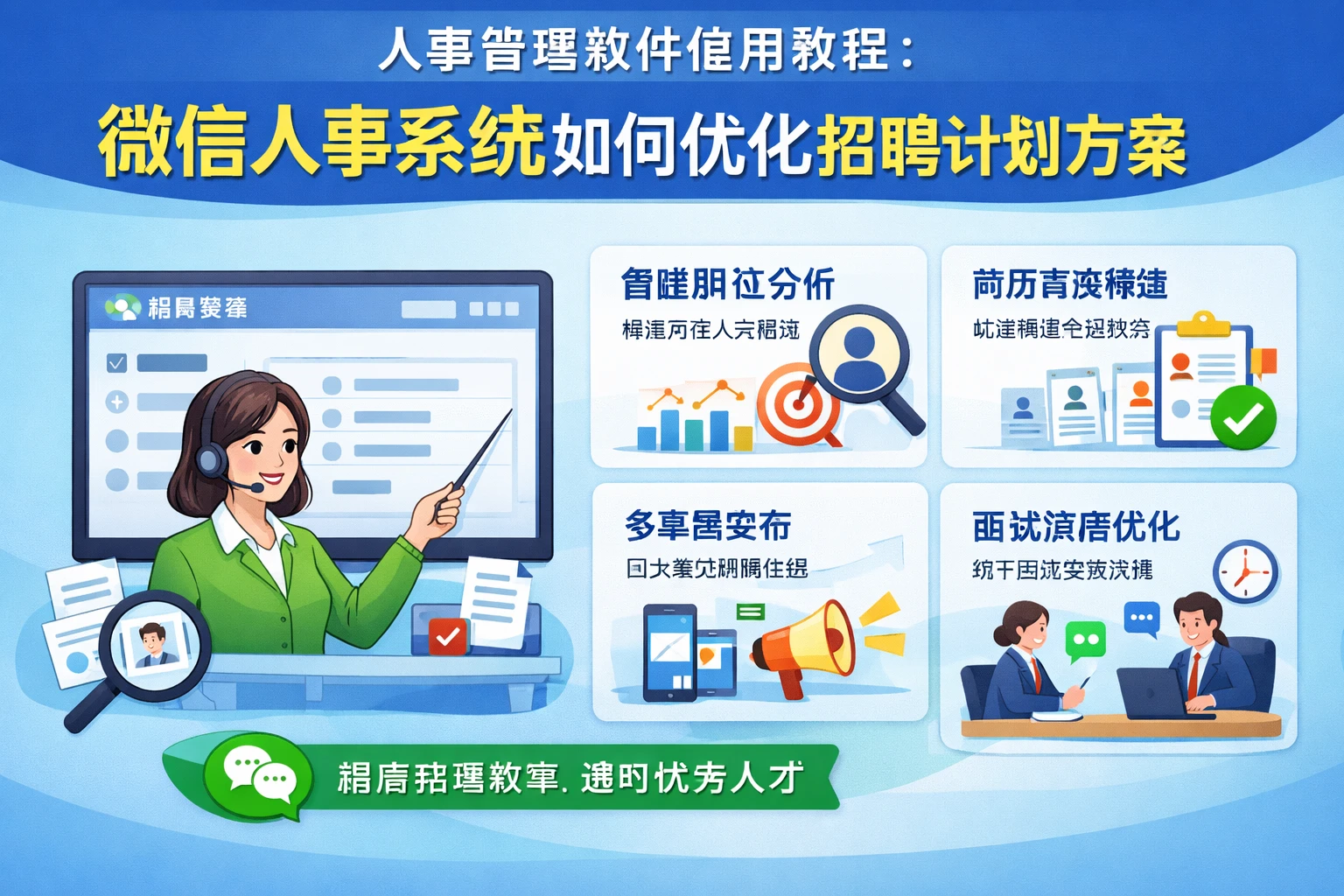 人事管理软件使用教程：微信人事系统如何优化招聘计划方案