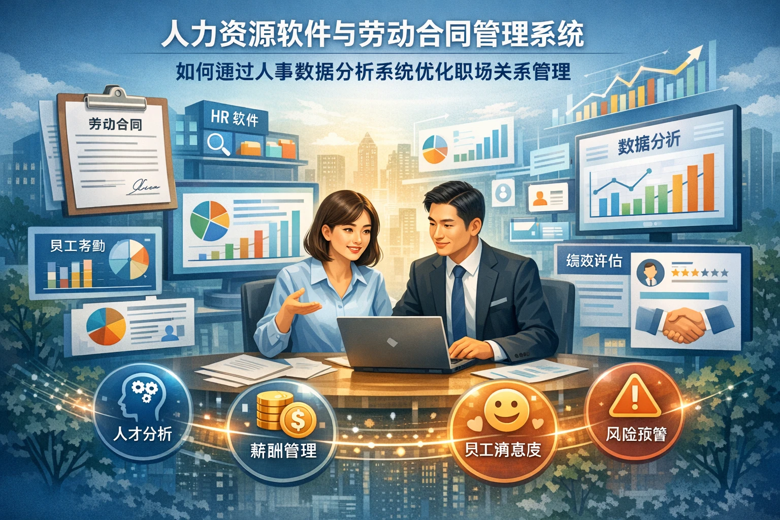 人力资源软件与劳动合同管理系统如何通过人事数据分析系统优化职场关系管理