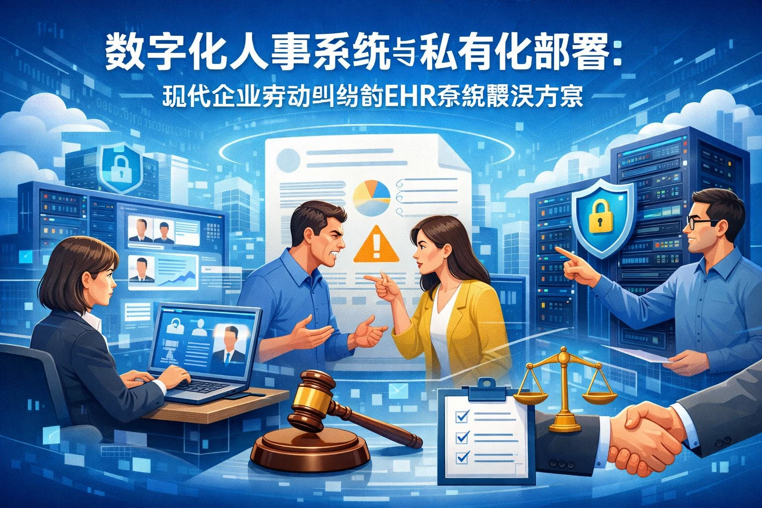 数字化人事系统与私有化部署:现代企业劳动纠纷的ehr系统解决方案