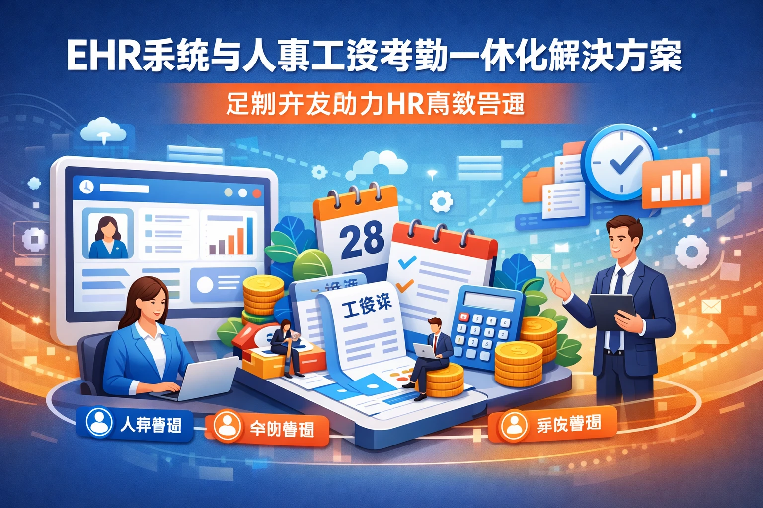 ehr系统与人事工资考勤一体化解决方案：定制开发助力HR高效管理