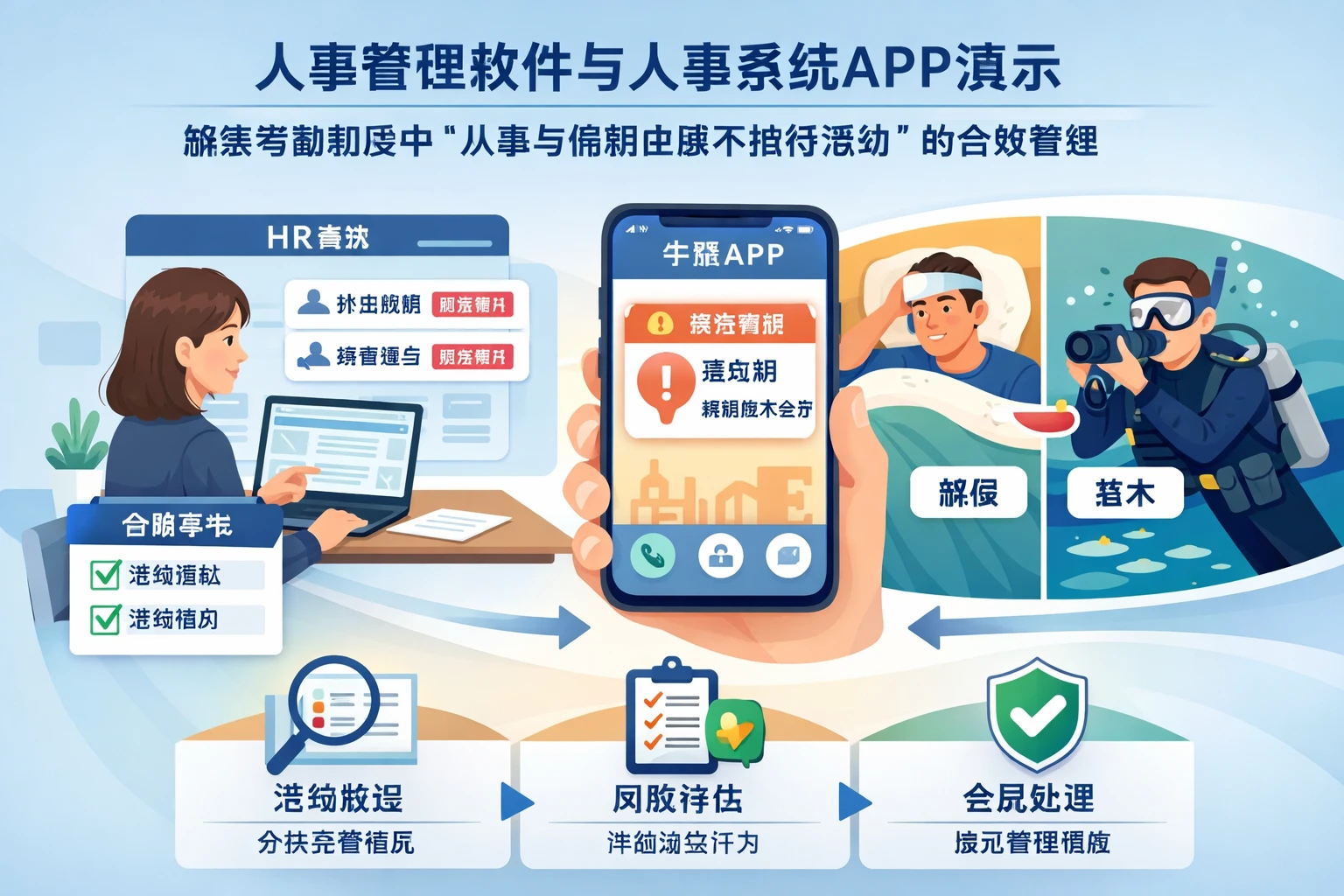 人事管理软件与人事系统APP演示：解读考勤制度中