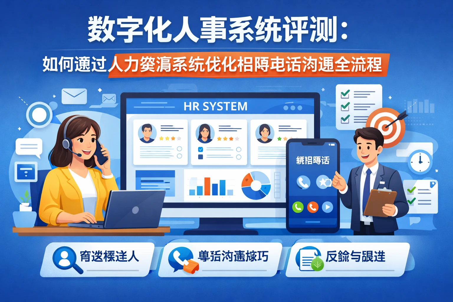 数字化人事系统评测：如何通过人力资源系统优化招聘电话沟通全流程