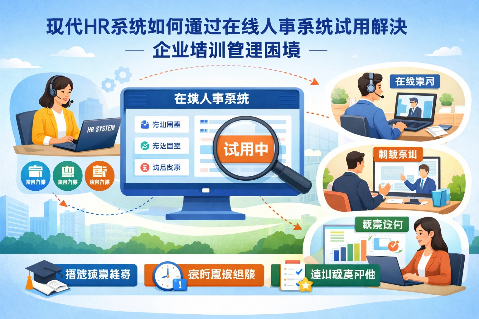 现代HR系统如何通过在线人事系统试用解决企业培训管理困境