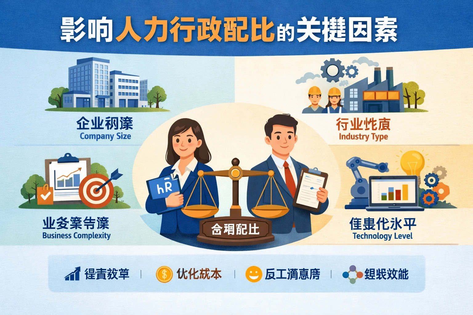 影响人力行政配比的关键因素