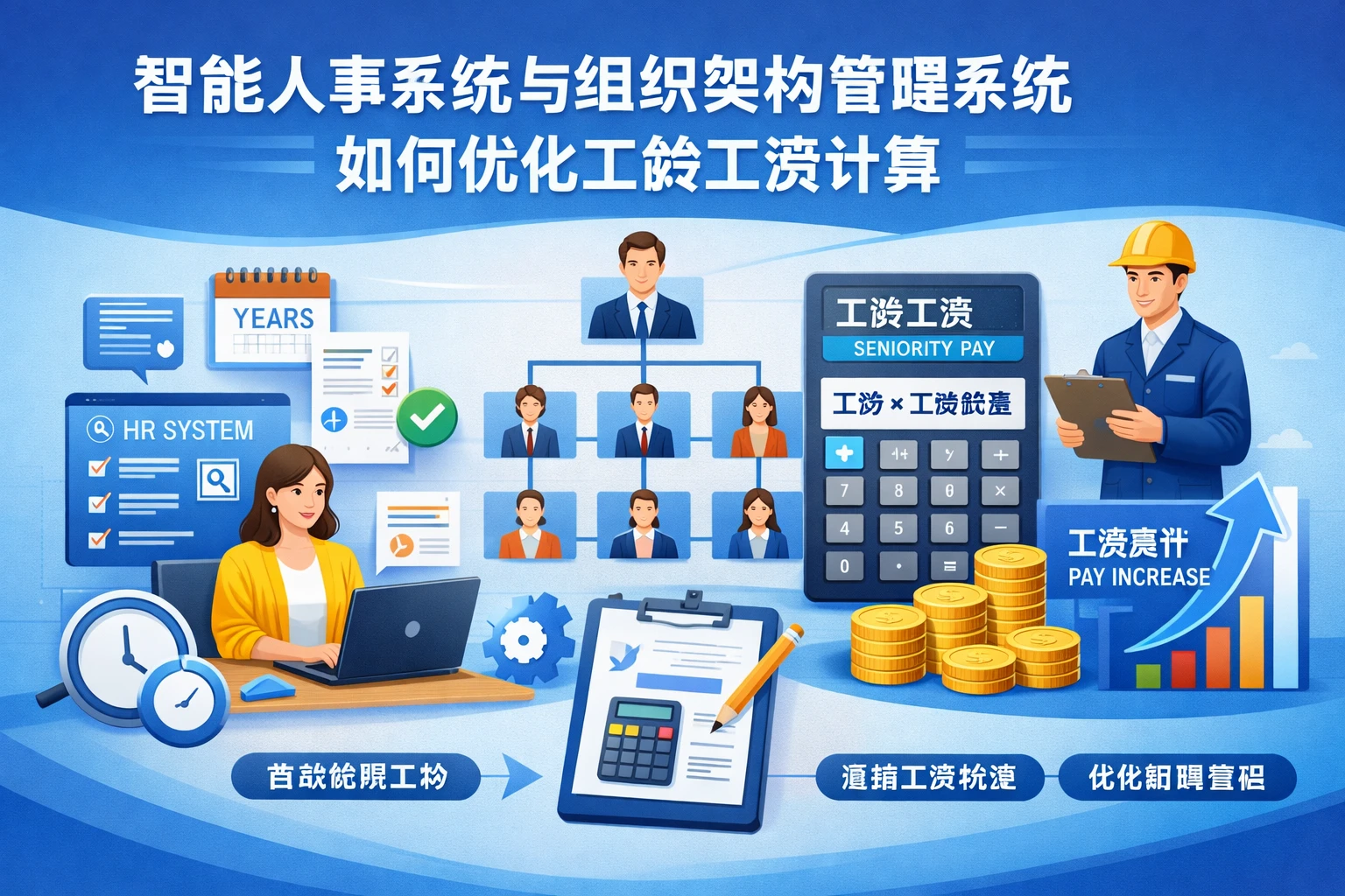 智能人事系统与组织架构管理系统如何优化工龄工资计算