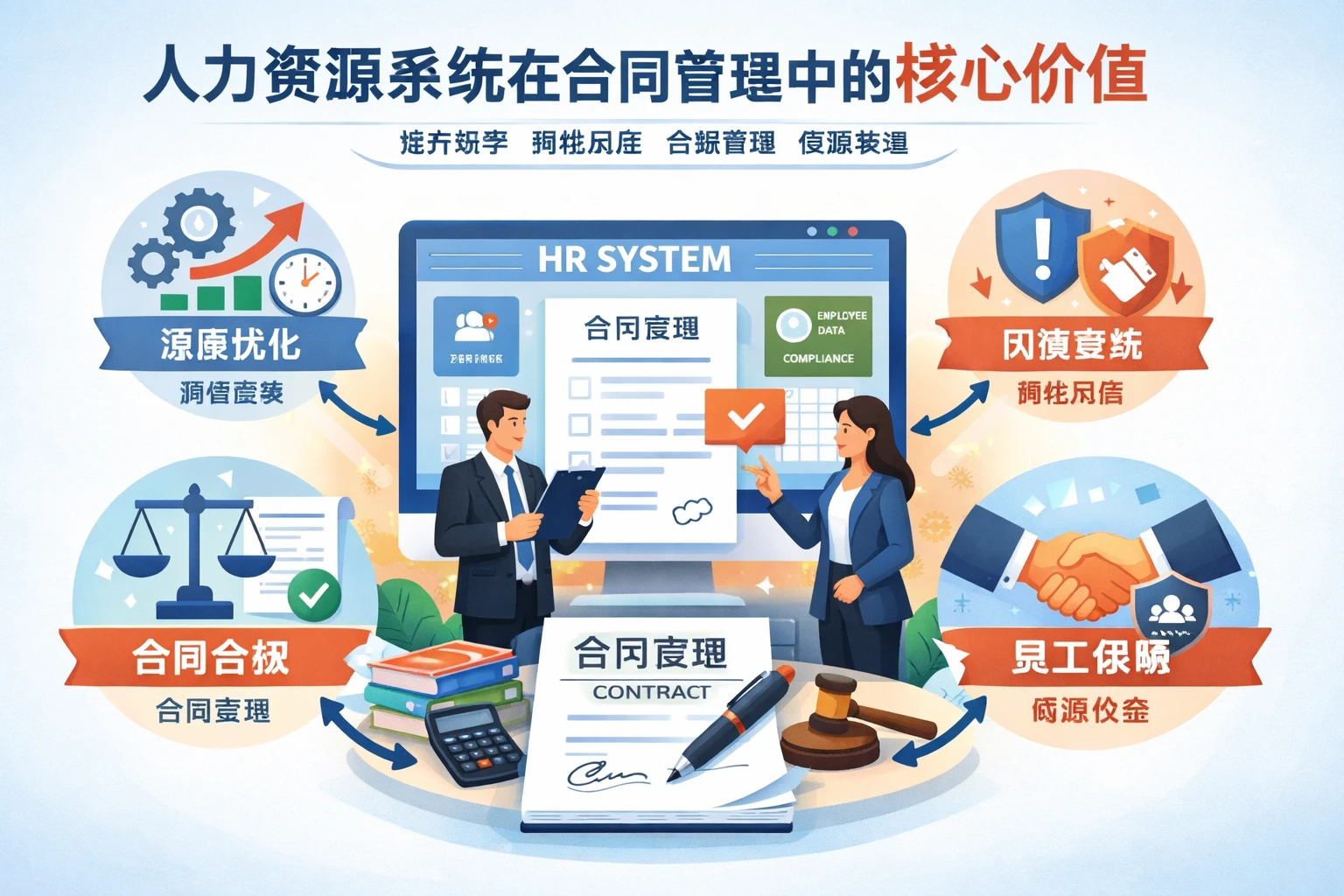 人力资源系统在合同管理中的核心价值