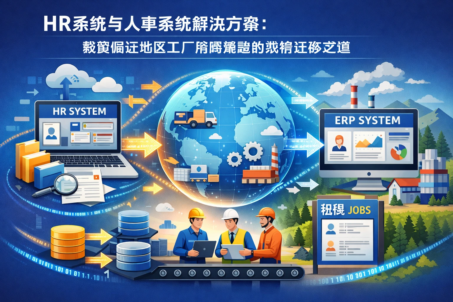 HR系统与人事系统解决方案：破解偏远地区工厂招聘难题的数据迁移之道