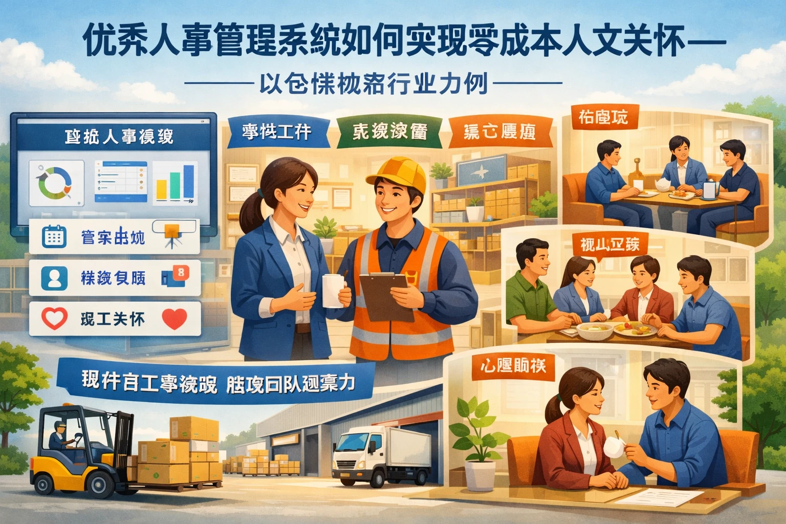 优秀人事管理系统如何实现零成本人文关怀——以仓储物流行业为例