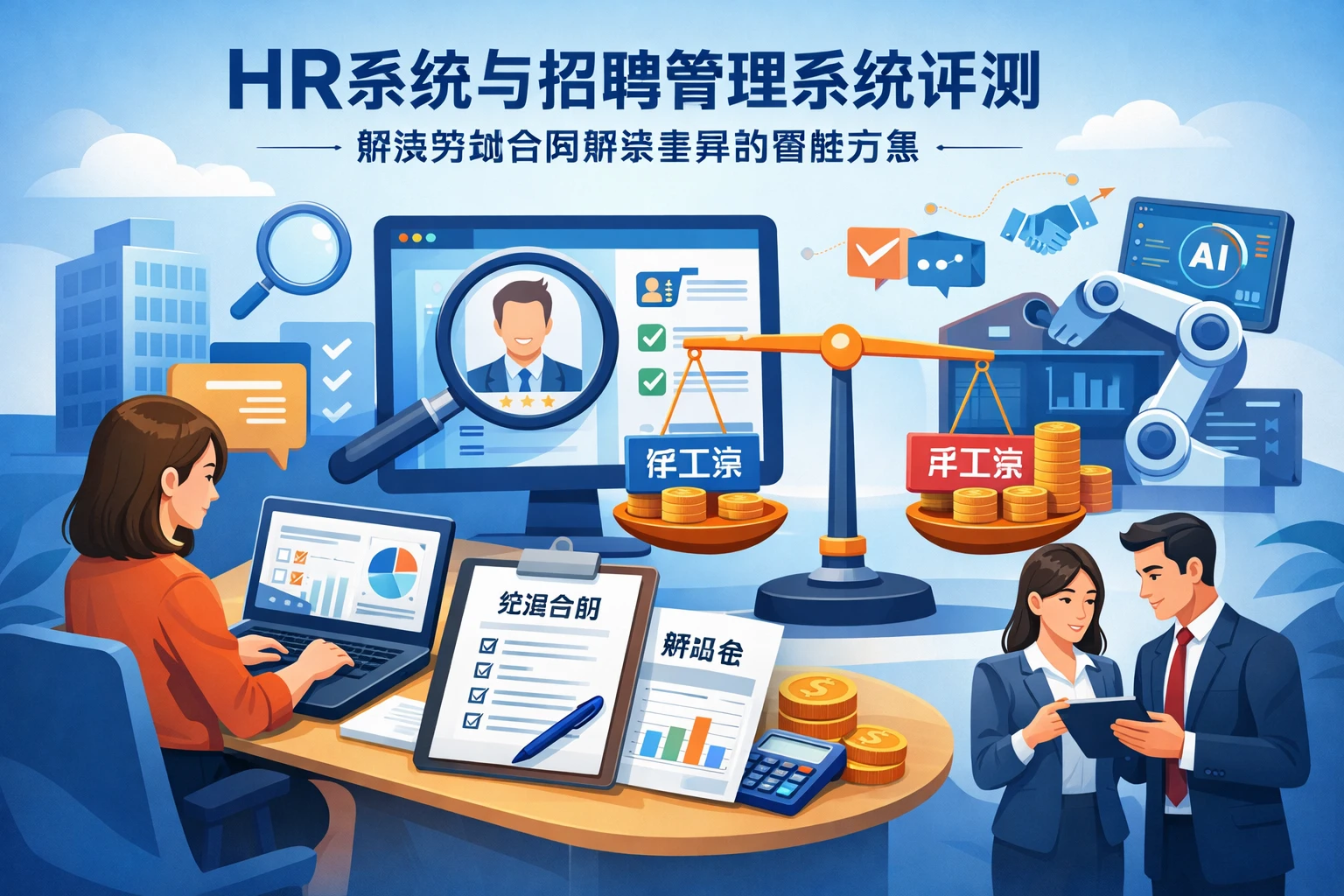 HR系统与招聘管理系统评测:解决劳动合同薪资差异的智能方案