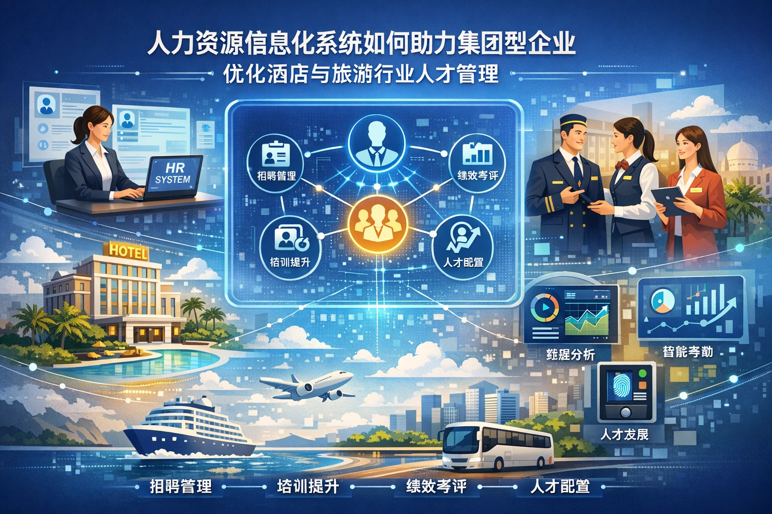 人力资源信息化系统如何助力集团型企业优化酒店与旅游行业人才管理