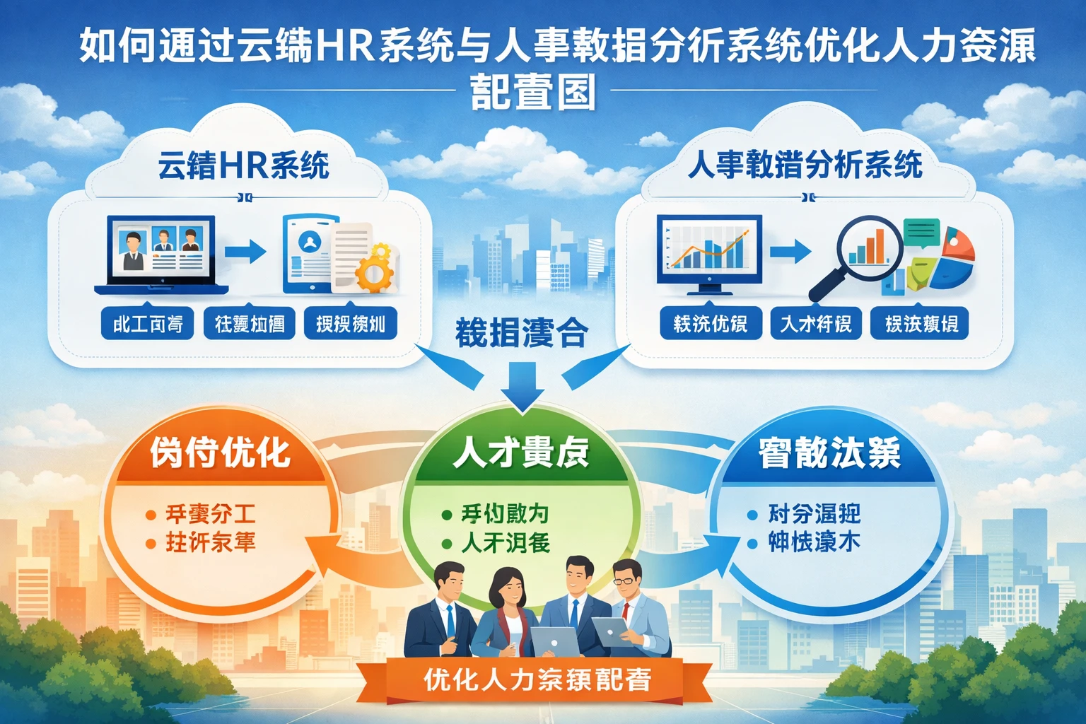 如何通过云端HR系统与人事数据分析系统优化人力资源配置图
