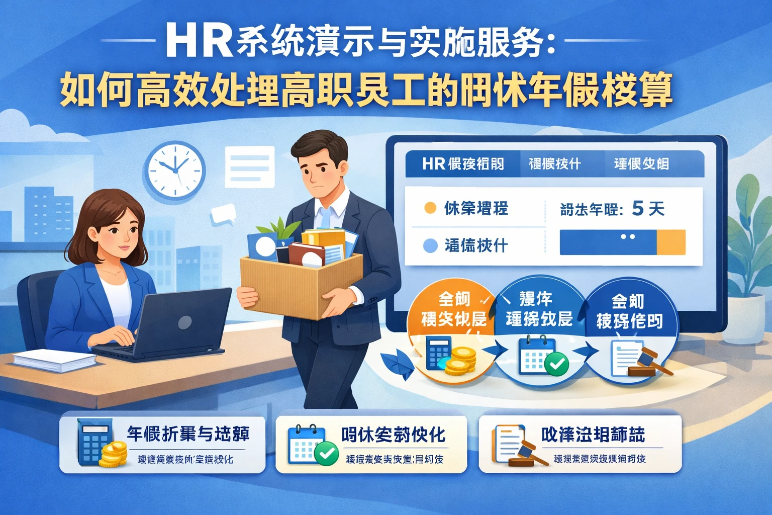 HR系统演示与实施服务：如何高效处理离职员工的调休年假核算