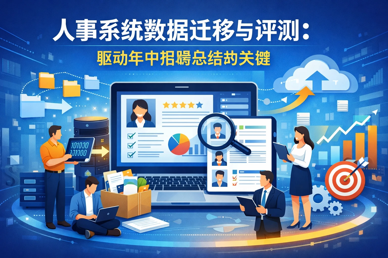 人事系统数据迁移与评测:驱动年中招聘总结的关键