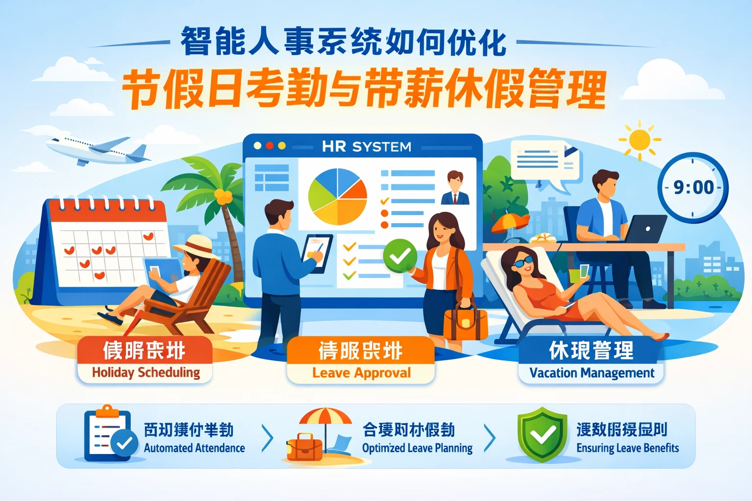 智能人事系统如何优化节假日考勤与带薪休假管理