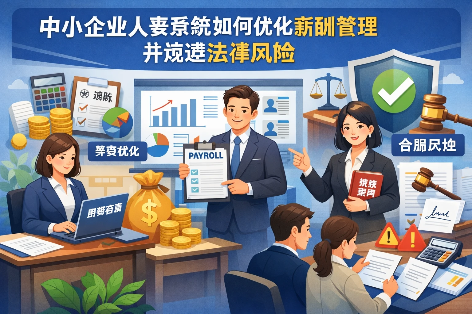 中小企业人事系统如何优化薪酬管理并规避法律风险