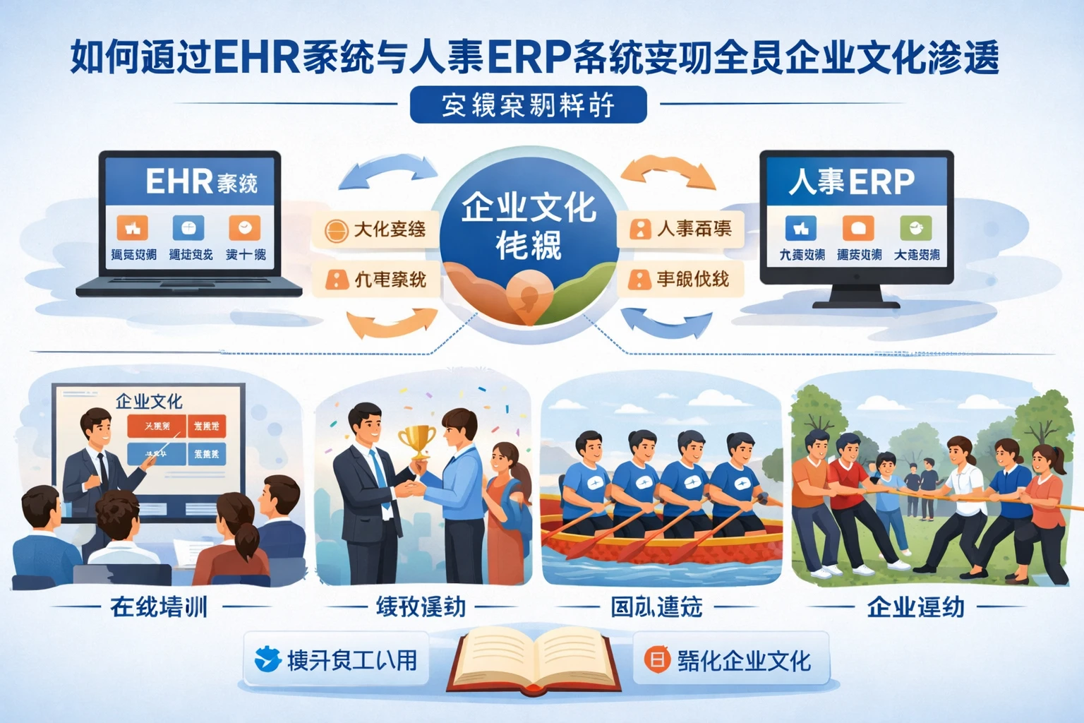 如何通过EHR系统与人事ERP系统实现全员企业文化渗透：实战案例解析