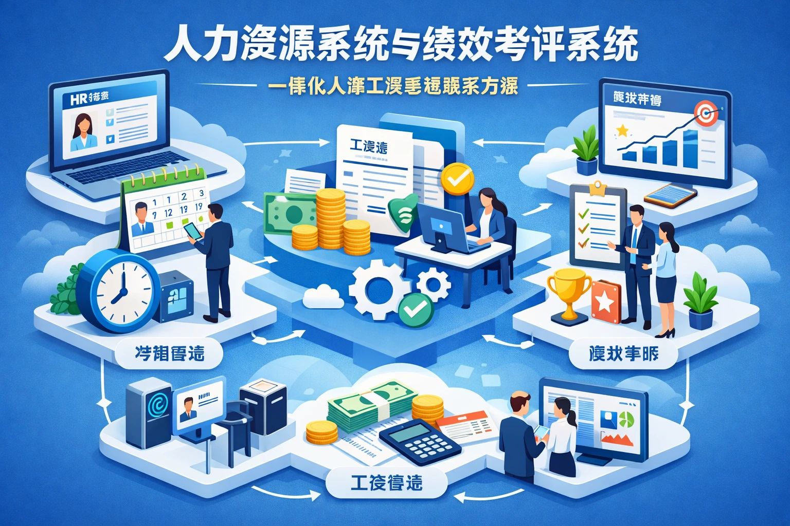 人力资源系统与绩效考评系统：一体化人事工资考勤解决方案