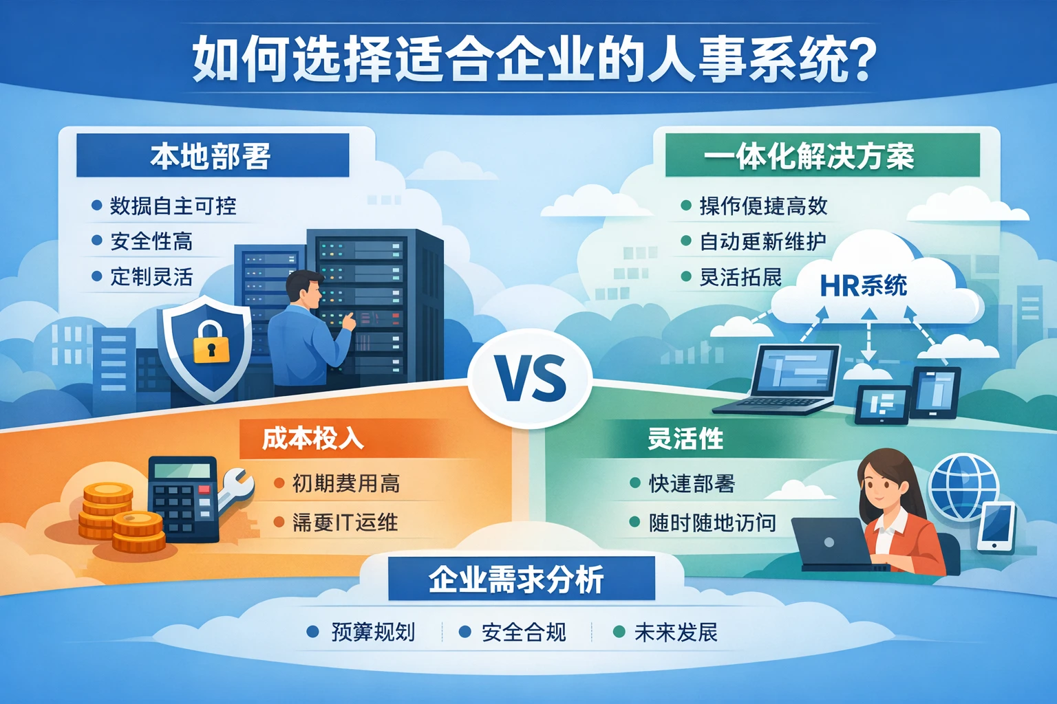 如何选择适合企业的人事系统：本地部署与一体化解决方案的优势分析