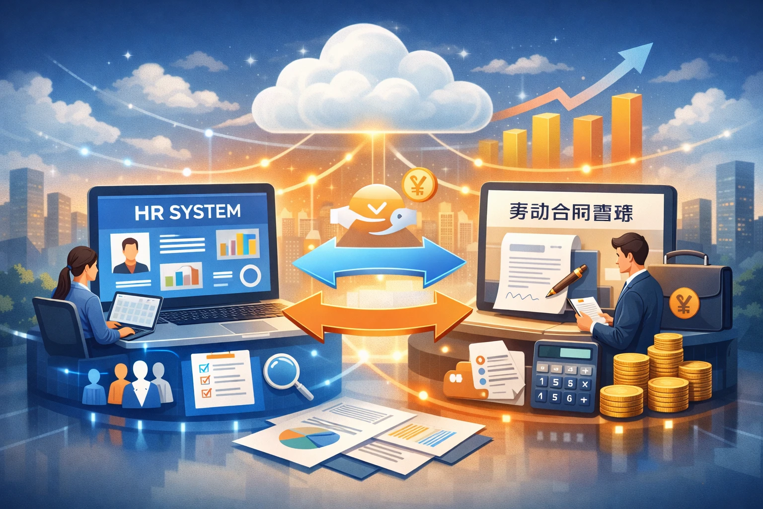 人事系统与财务知识融合：云端HR系统与劳动合同管理系统的协同价值