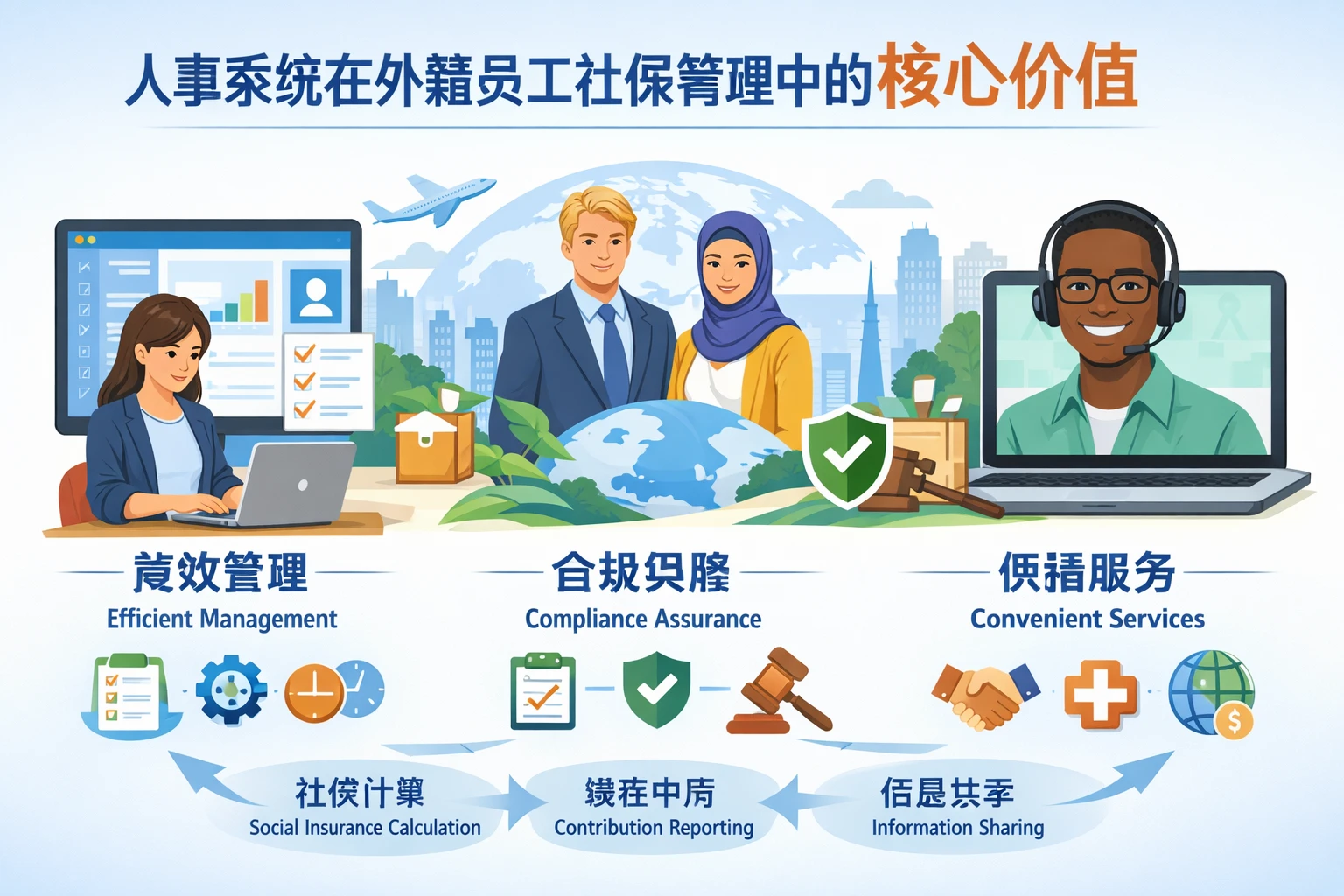 人事系统在外籍员工社保管理中的核心价值