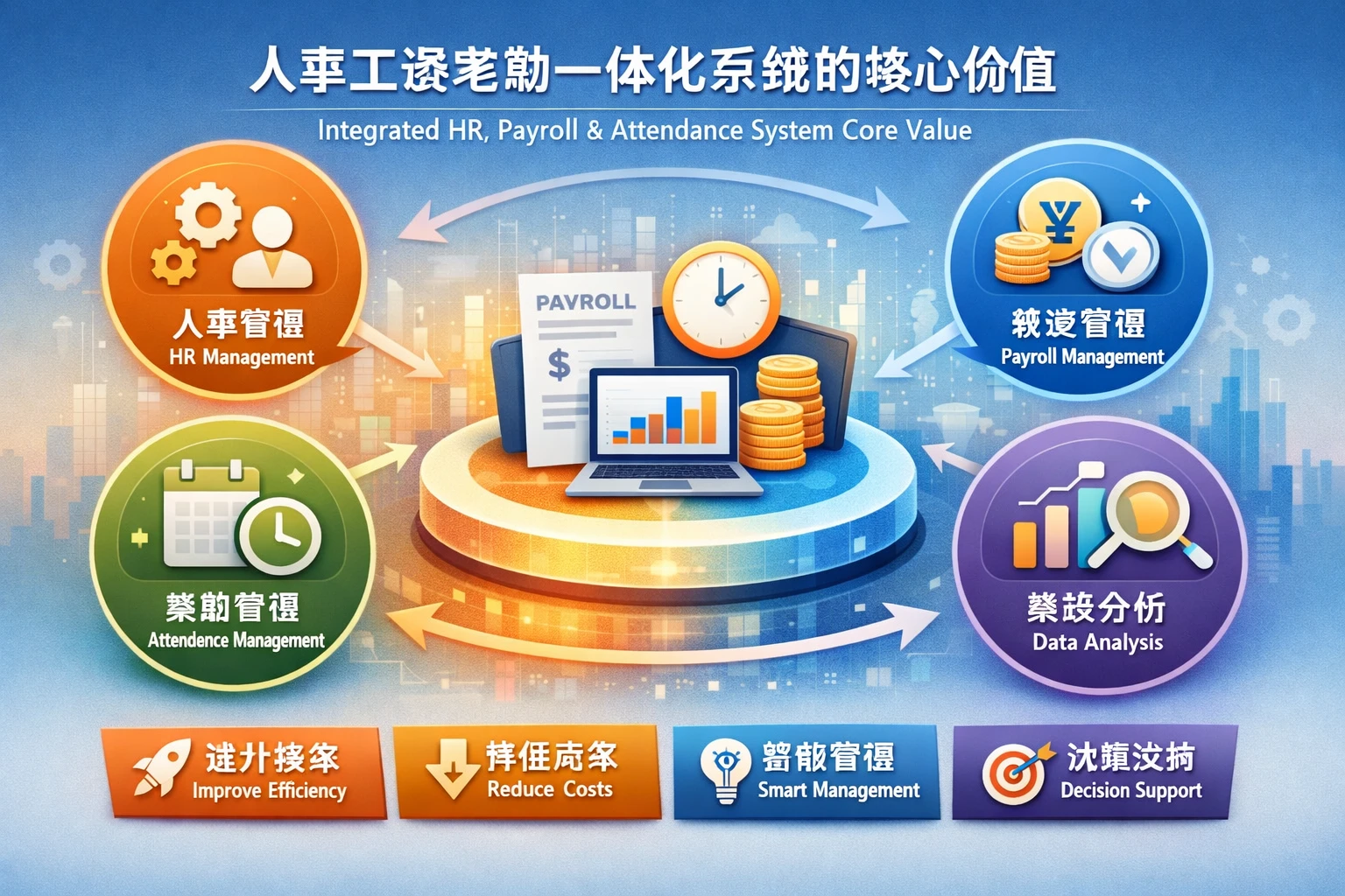 人事工资考勤一体化系统的核心价值