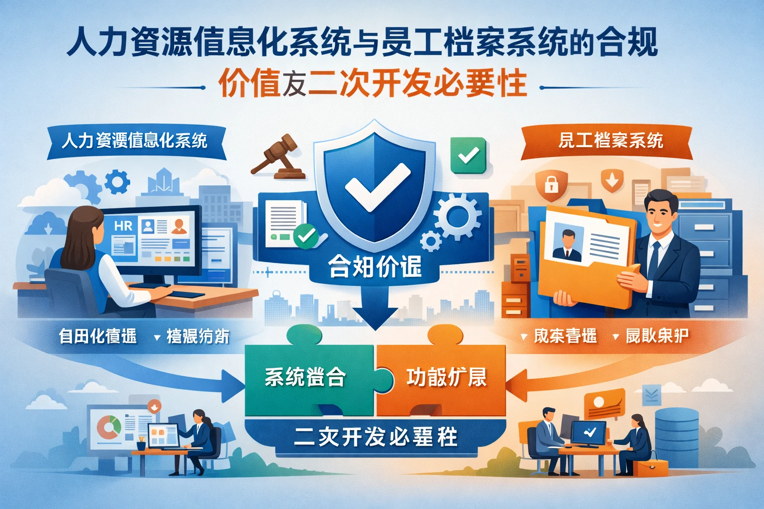人力资源信息化系统与员工档案系统的合规价值及二次开发必要性