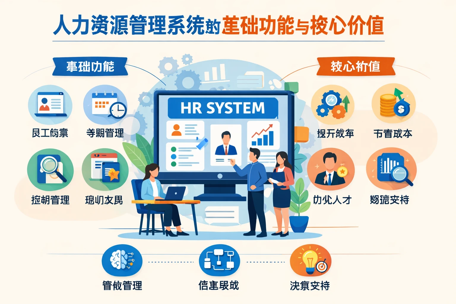人力资源管理系统的基础功能与核心价值