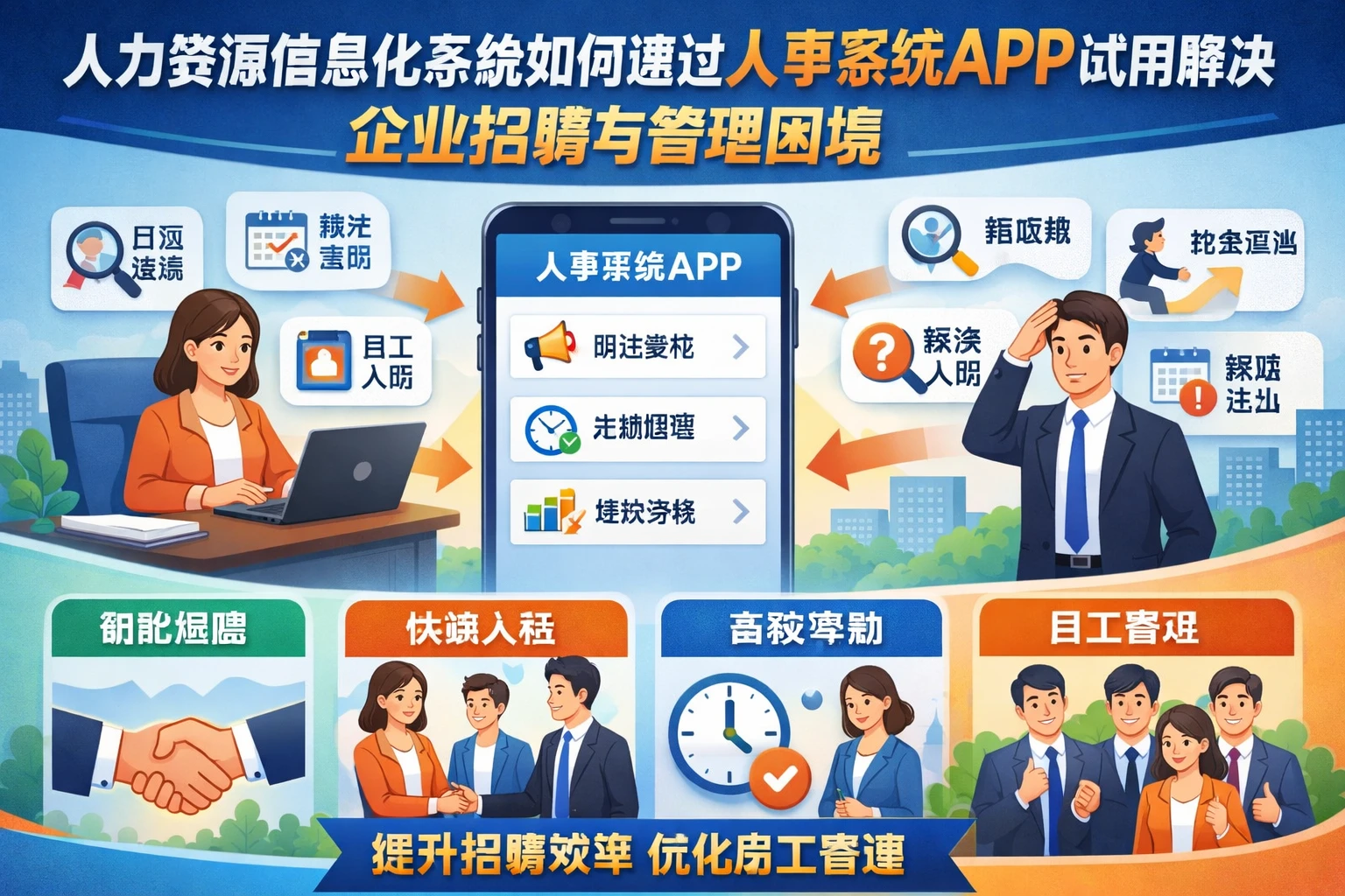 人力资源信息化系统如何通过人事系统APP试用解决企业招聘与管理困境