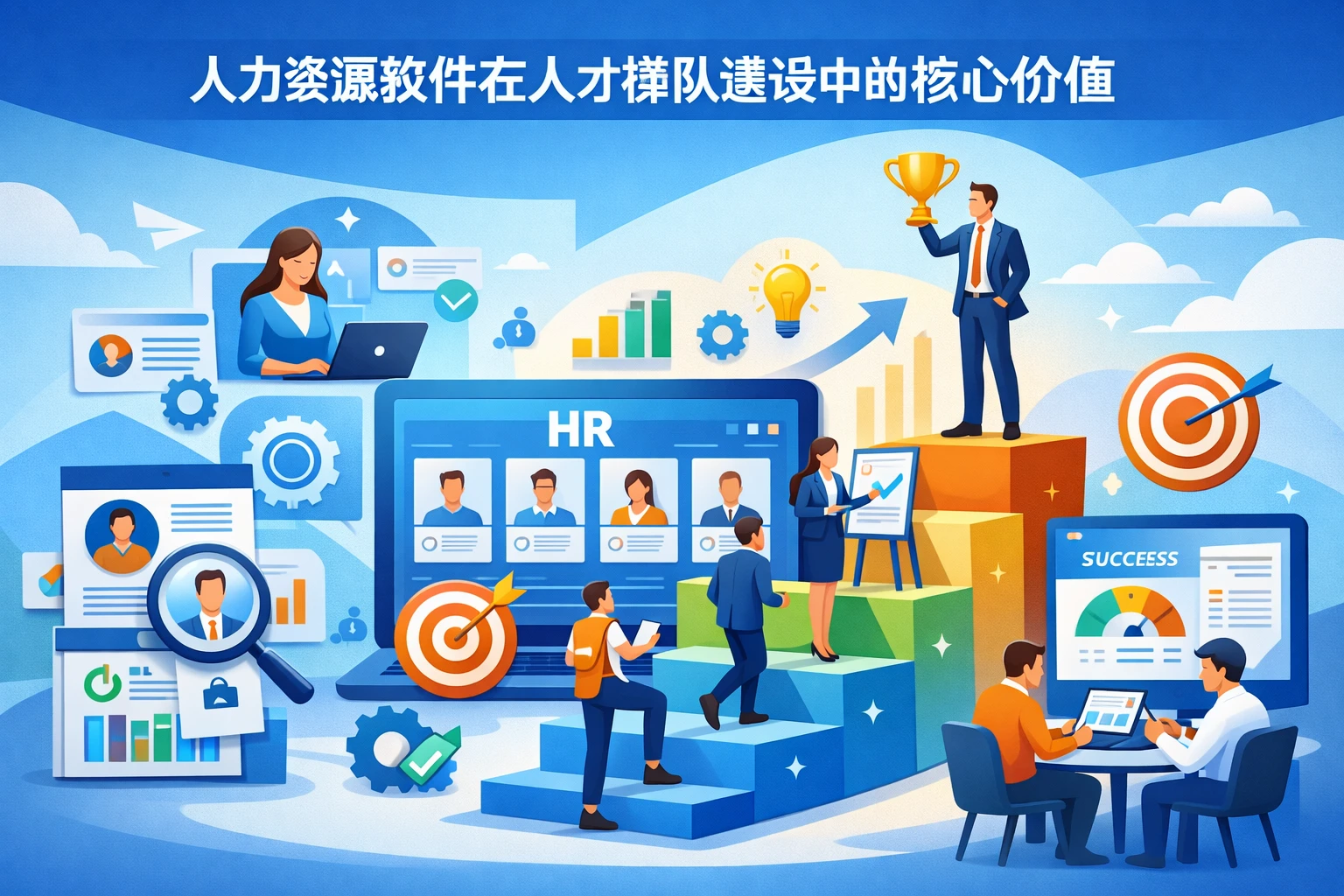 人力资源软件在人才梯队建设中的核心价值