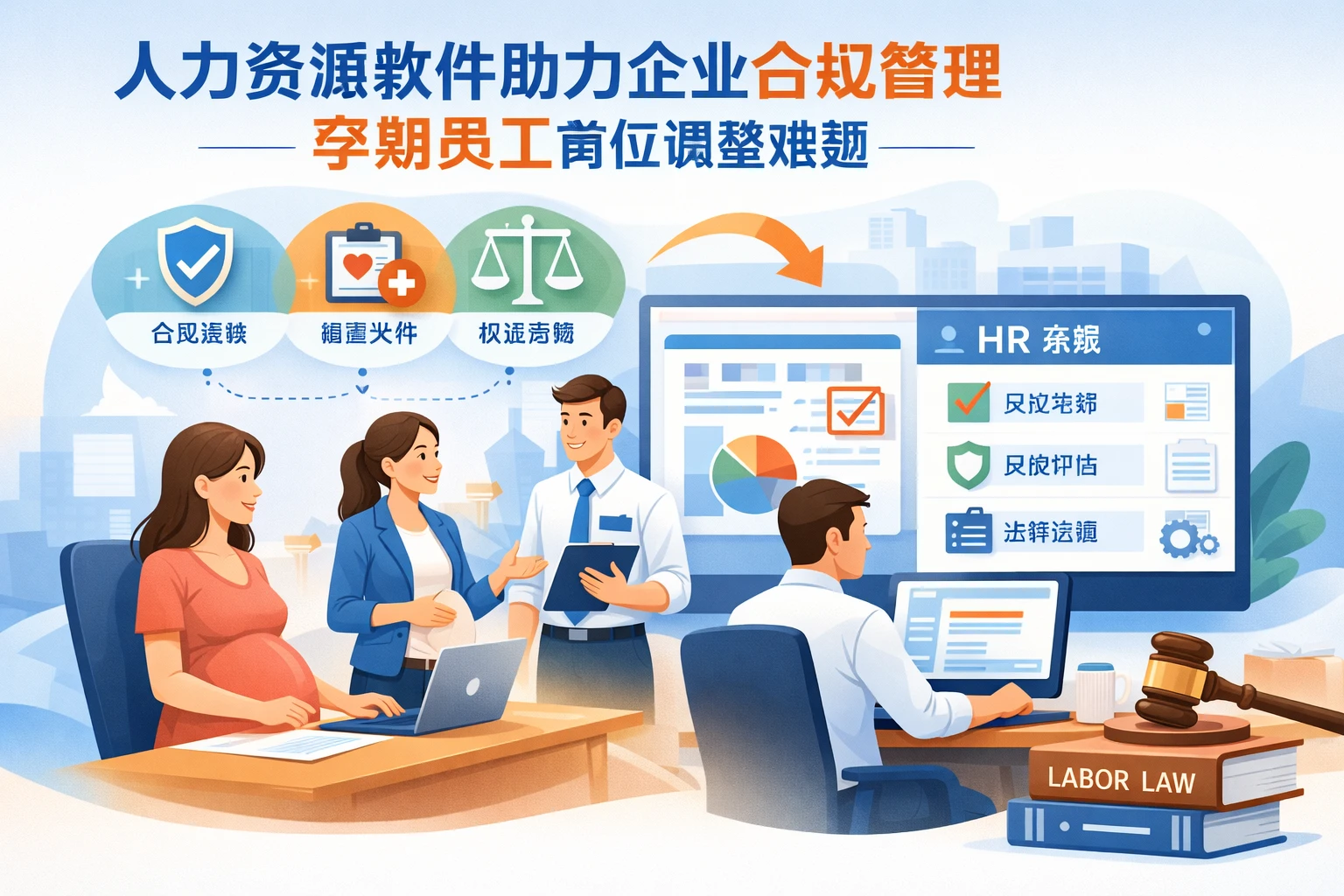 人力资源软件助力企业合规管理孕期员工岗位调整难题