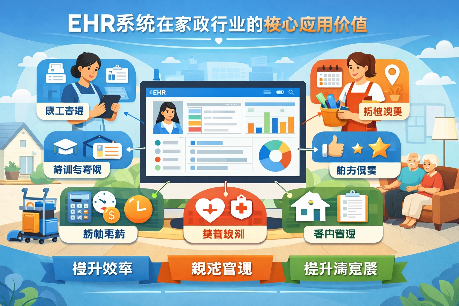 ehr系统在家政行业的核心应用价值