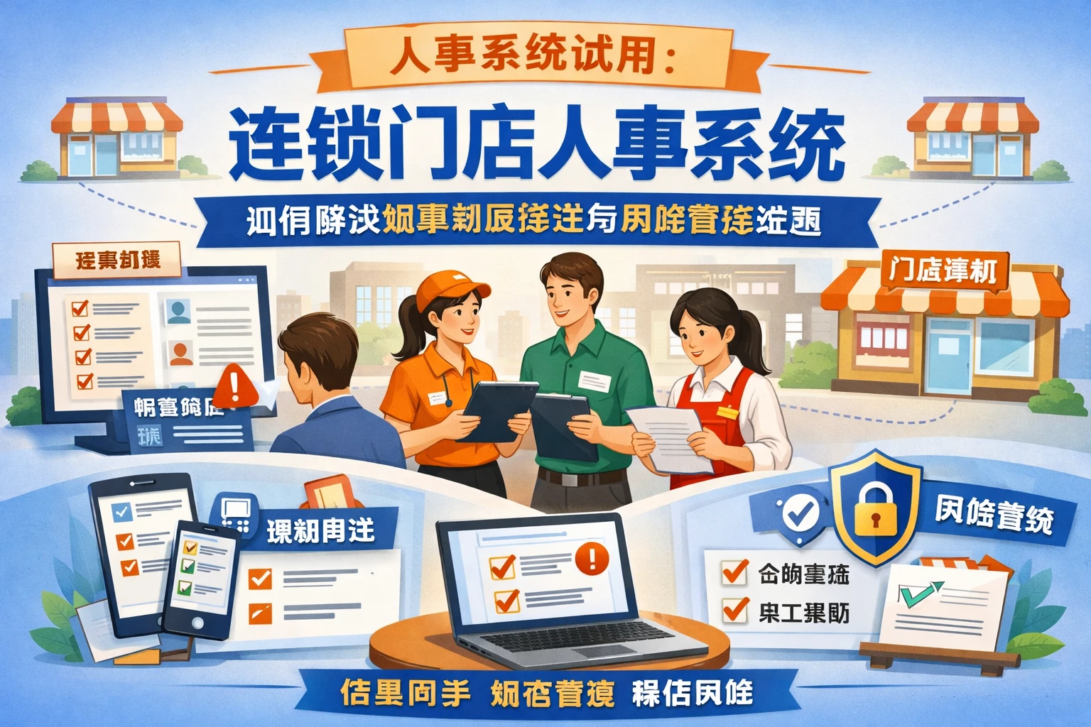 人事系统试用:连锁门店人事系统如何解决规章制度传达与风险管控难题