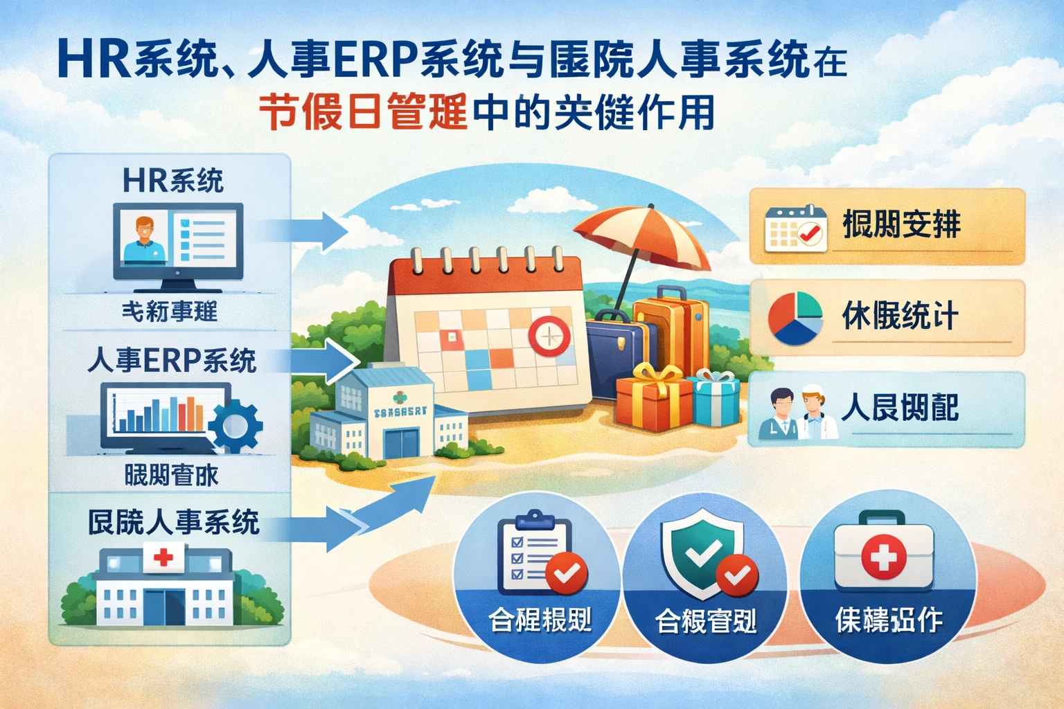 HR系统、人事ERP系统与医院人事系统在节假日管理中的关键作用
