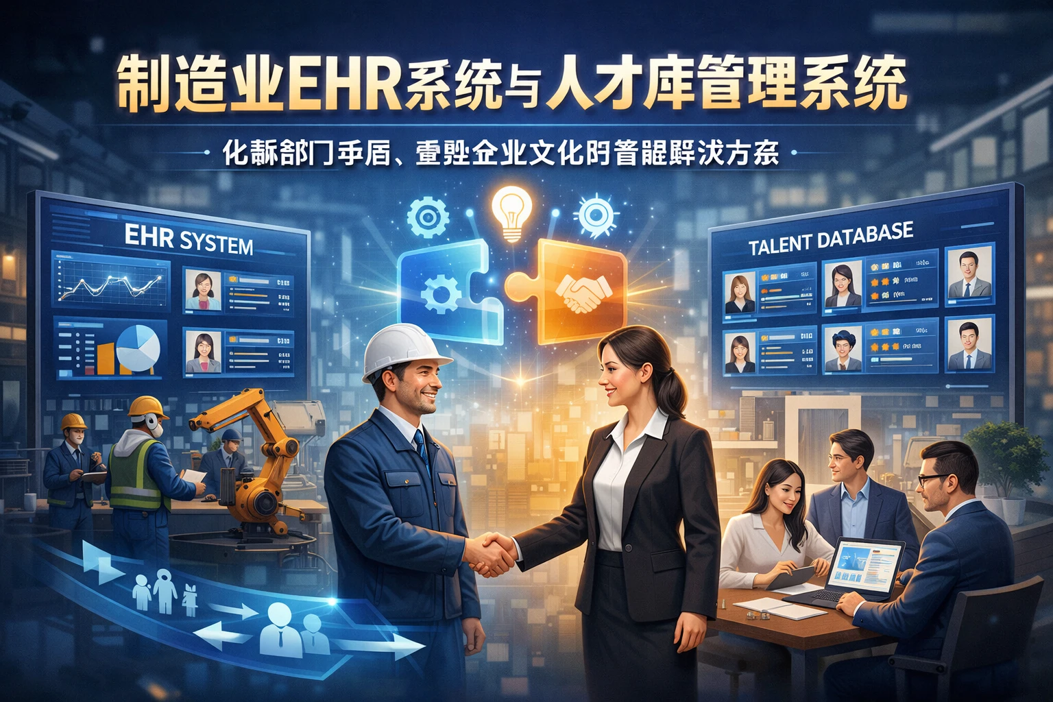 制造业EHR系统与人才库管理系统：化解部门矛盾，重塑企业文化的智能解决方案
