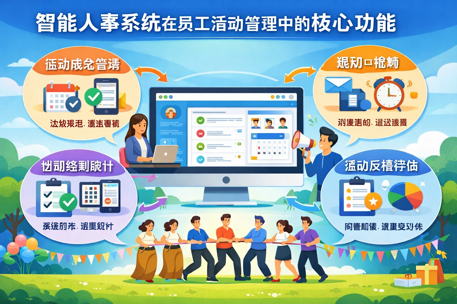 智能人事系统在员工活动管理中的核心功能