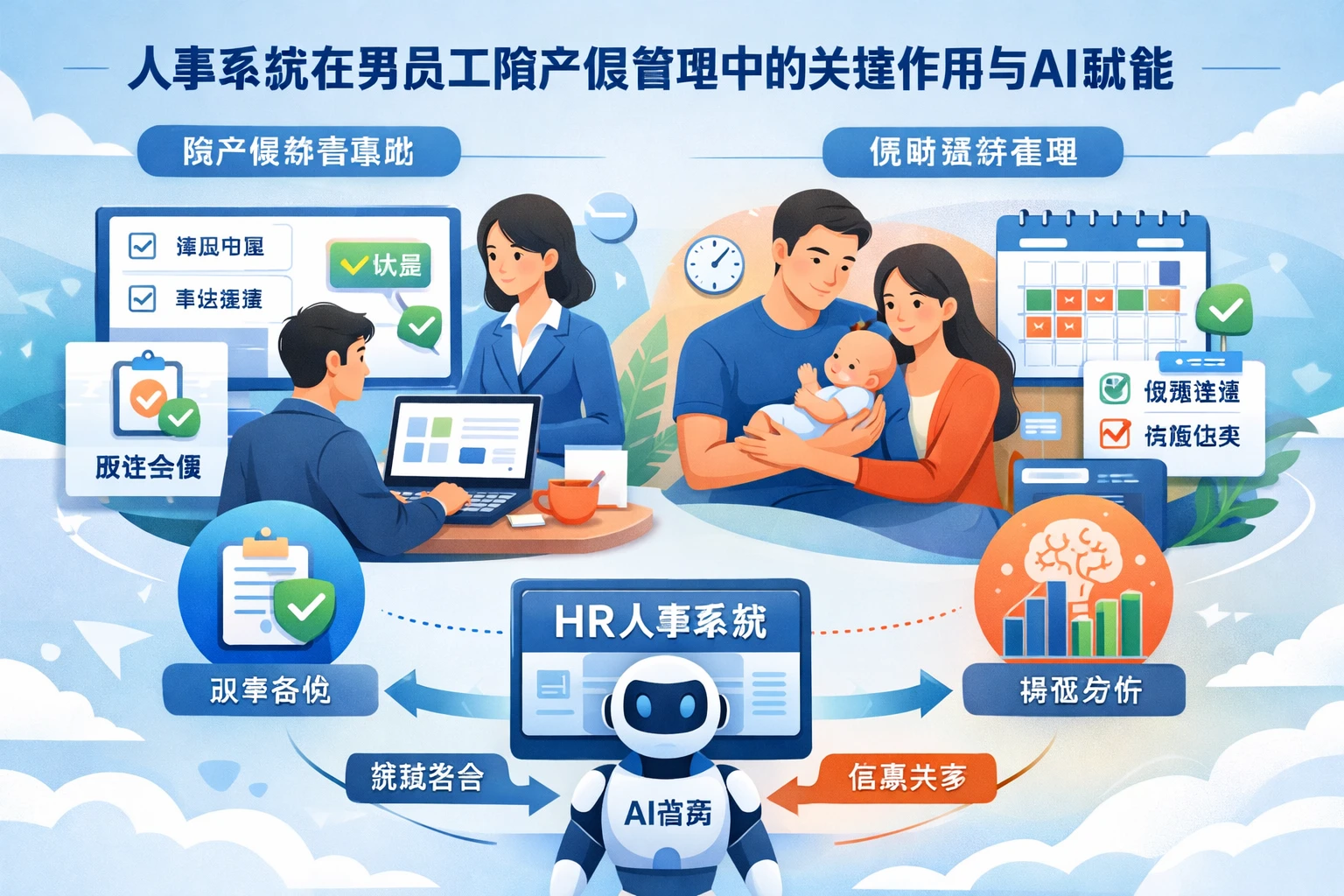 人事系统在男员工陪产假管理中的关键作用与AI赋能