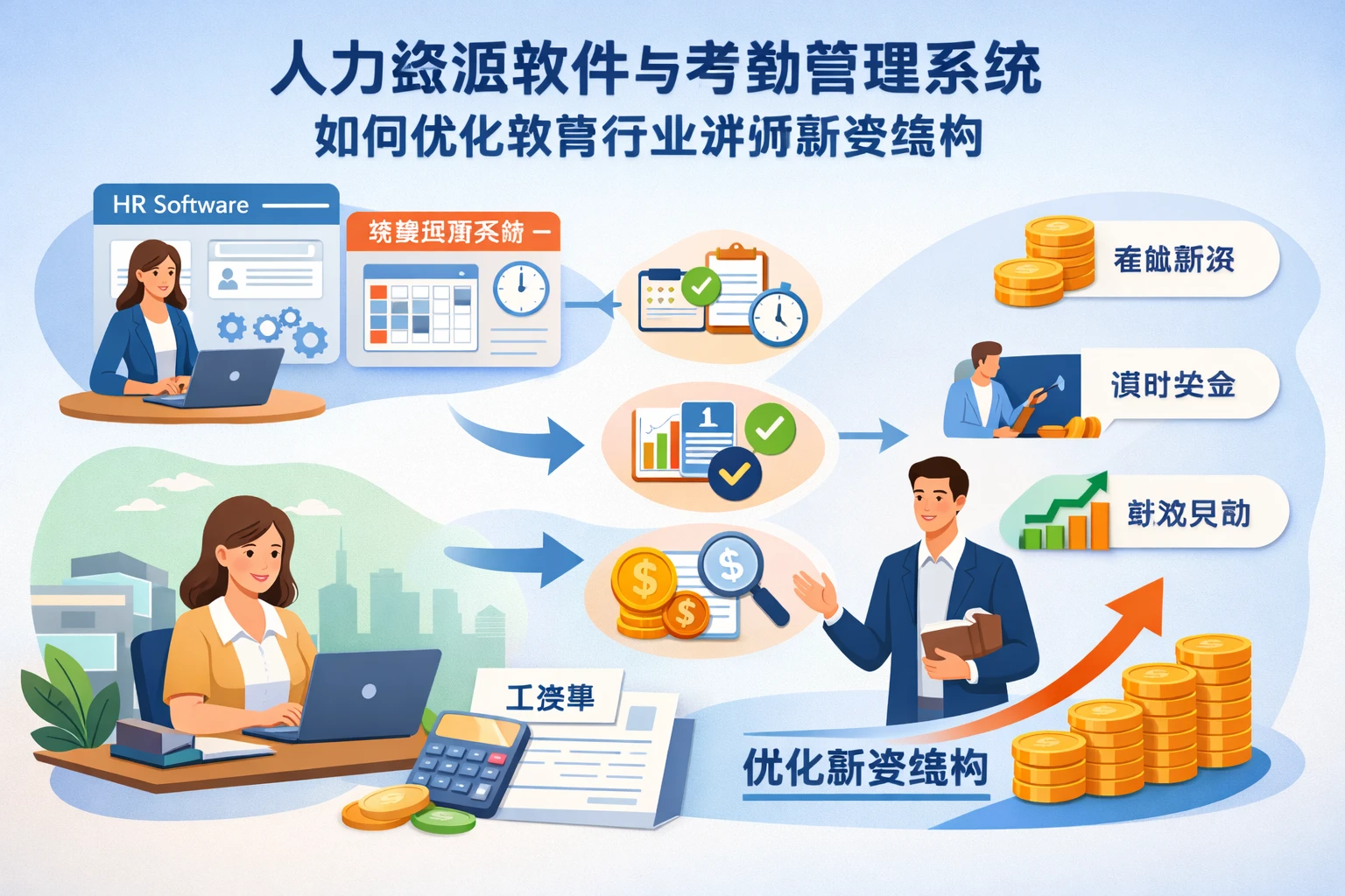 人力资源软件与考勤管理系统如何优化教育行业讲师薪资结构