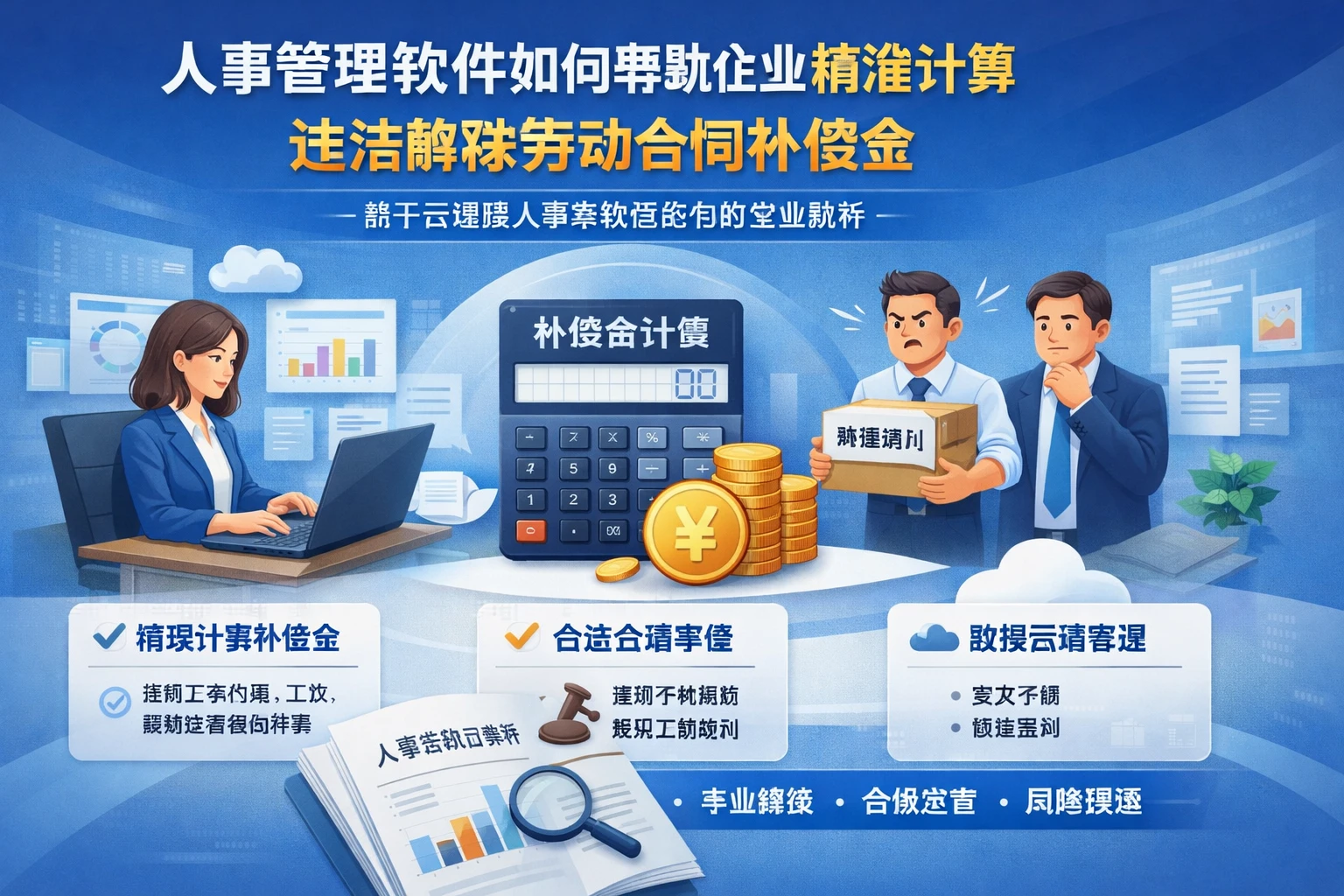 人事管理软件如何帮助企业精准计算违法解除劳动合同补偿金——基于云端版人事系统白皮书的专业解析